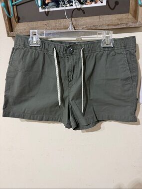 Vuori Army Green Ripstop Shorts Organic Cotton Hiking Outdoor Casual XL